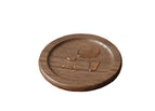 Black walnut varnish coasters 9cm