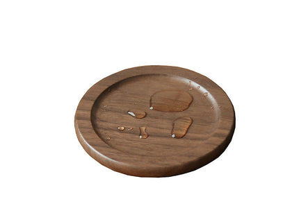 Wooden Coaster Black Walnut Square Coaster Wooden Insulation Pad Solid Wood Coaster Engraved Logo