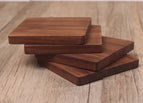 Black Walnut Square Flat Coaster 8.8cm