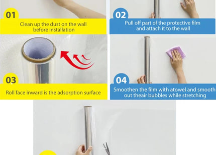Transparent Wallpaper Kitchen Electrostatic Adsorption Protective Film Oil Proof Wall Sticker Decorative Film Wall Papers Home