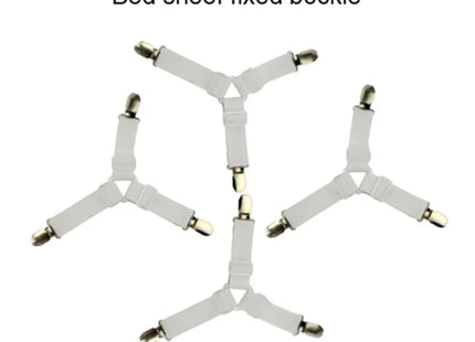 4pcs Adjustable Triangle Elastic Suspenders Gripper Belt Bed Sheet Fasteners Mattress Covers Sofa Cushion Strap Clip Home Gadget