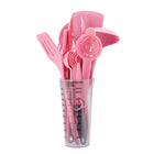 2026 New Silicone Kitchen Utensils Set with Measuring Storage Cup Kitchen Baking Set 17pcs Cooking Spatula Set for Women Gift