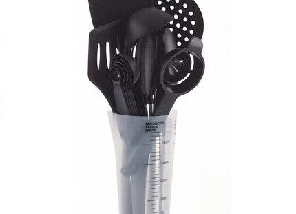 2026 New Silicone Kitchen Utensils Set with Measuring Storage Cup Kitchen Baking Set 17pcs Cooking Spatula Set for Women Gift