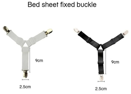 4pcs Adjustable Triangle Elastic Suspenders Gripper Belt Bed Sheet Fasteners Mattress Covers Sofa Cushion Strap Clip Home Gadget