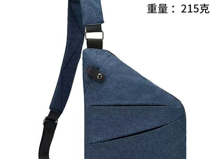 Right shoulder gun bag cross-border wholesale nylon chest bag men's lightweight simple large capacity messenger bag casual close-fitting shoulder bag