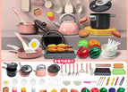 Pink kitchen 83 piece set