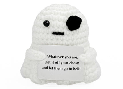 Cross-Border Amazon Handmade Knitted Doll Halloween Gift Ghost Little Devil Grim Reaper Emotional Plush Toy Wholesale