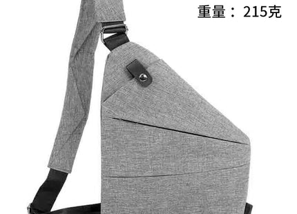 Right shoulder gun bag cross-border wholesale nylon chest bag men's lightweight simple large capacity messenger bag casual close-fitting shoulder bag