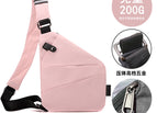Left shoulder light pink