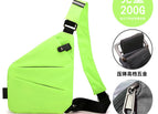Right shoulder fluorine green