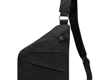 Right shoulder gun bag cross-border wholesale nylon chest bag men's lightweight simple large capacity messenger bag casual close-fitting shoulder bag