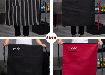Chef work clothes apron half-length men's and women's hotel restaurant restaurant kitchen catering business special half-waist