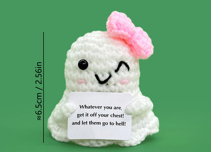Cross-Border Amazon Handmade Knitted Doll Halloween Gift Ghost Little Devil Grim Reaper Emotional Plush Toy Wholesale