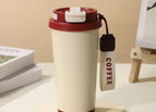 (including tax price) / Double-walled coffee mug 530ml - plain red