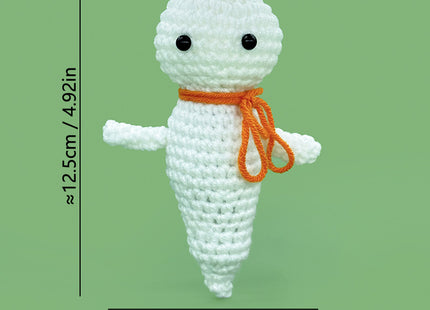 Cross-Border Amazon Handmade Knitted Doll Halloween Gift Ghost Little Devil Grim Reaper Emotional Plush Toy Wholesale
