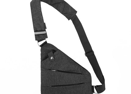 Right shoulder gun bag cross-border wholesale nylon chest bag men's lightweight simple large capacity messenger bag casual close-fitting shoulder bag