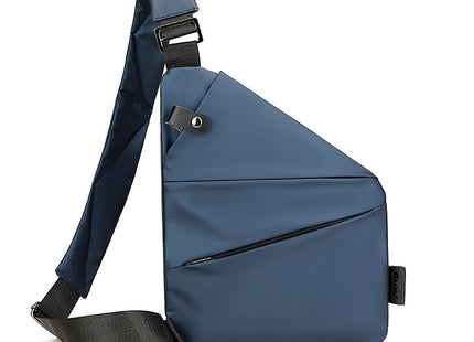 Right shoulder gun bag cross-border wholesale nylon chest bag men's lightweight simple large capacity messenger bag casual close-fitting shoulder bag