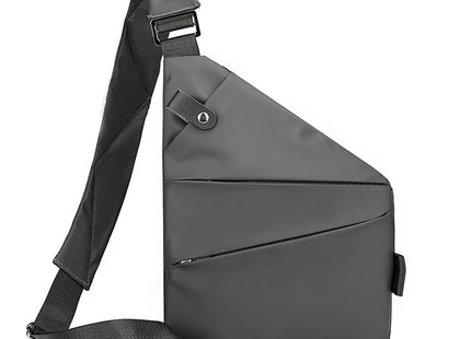 Right shoulder gun bag cross-border wholesale nylon chest bag men's lightweight simple large capacity messenger bag casual close-fitting shoulder bag