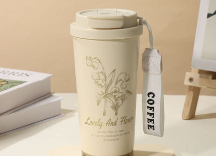 Summer Insulated Stainless Steel Water Cup, Thermos Cup, Coffee Cup, Double-Layer Car Cup, Smart Display Gift Cup, Customizable