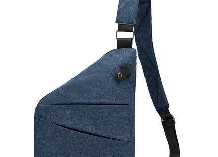 Right shoulder gun bag cross-border wholesale nylon chest bag men's lightweight simple large capacity messenger bag casual close-fitting shoulder bag