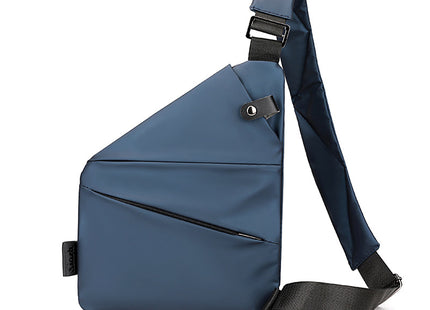 Right shoulder gun bag cross-border wholesale nylon chest bag men's lightweight simple large capacity messenger bag casual close-fitting shoulder bag