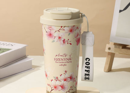 Summer Insulated Stainless Steel Water Cup, Thermos Cup, Coffee Cup, Double-Layer Car Cup, Smart Display Gift Cup, Customizable