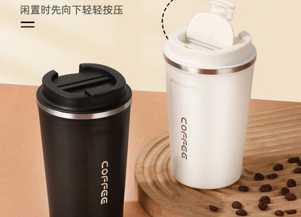 Summer Insulated Stainless Steel Water Cup, Thermos Cup, Coffee Cup, Double-Layer Car Cup, Smart Display Gift Cup, Customizable