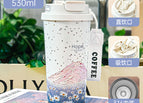 (including tax price) / Double-walled coffee mug 530ml - hope mountain top (5d craftsmanship)