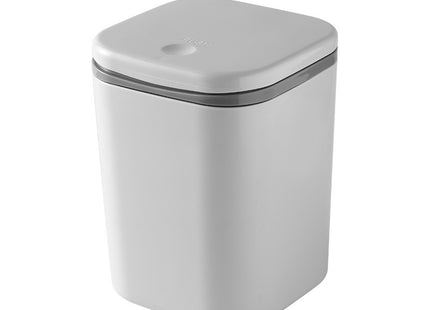 Small Desktop Trash Can for Home Office High-End Dormitory Press with Lid Mini Plastic Storage Trash Can