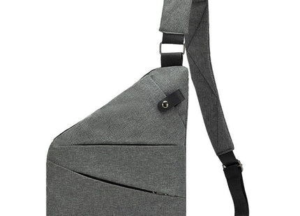 Right shoulder gun bag cross-border wholesale nylon chest bag men's lightweight simple large capacity messenger bag casual close-fitting shoulder bag