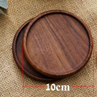 Wooden Coaster Black Walnut Square Coaster Wooden Insulation Pad Solid Wood Coaster Engraved Logo
