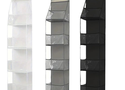 Wall-Mounted Storage Hanging Bag Behind the Door, Multi-Layered Dormitory Storage, Multifunctional Clothing and Toy Plastic Bag Storage Bag
