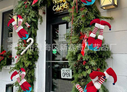 Cross-Border Christmas Tree Decorations, Plush Door Decorations, Santa Claus Elf Leg Inserts, Home Vase Inserts, Christmas Decorations