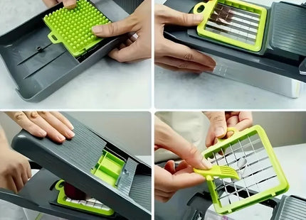 14Set Of Multifunctional Grater, Potato Shredded Vegetables, Dicing, Handy Gadget Slicer, Kitchen For Home, Lazy Shredding