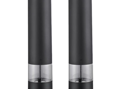 Electric Salt Pepper Grinder Set One Handed Operation Stainless Steel Spice Mill With Light Automatic Pepper Grinde for Kitchen
