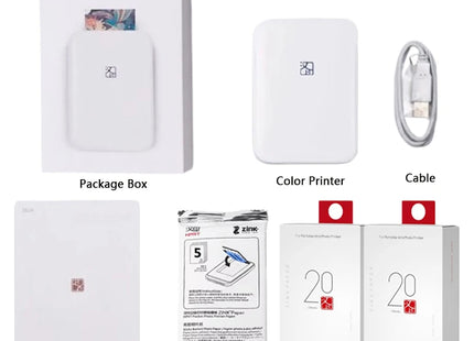 HPRT MT53 Color Photo Printer Portable Mini Printer Bluetooth Mobile Handheld HD Pocket Printing Machine 2x3 Inch Maker Gift NEW