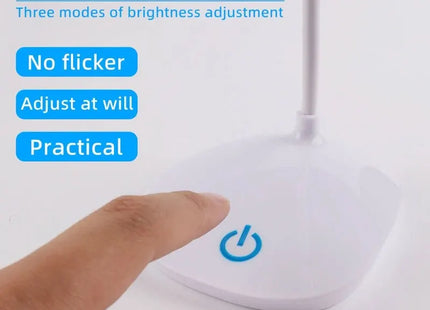 LED Desktop Desk Lamp USB Rechargeable Lighting Eye Protection Room Night Light Bedroom Bedside Student Reading Lamp