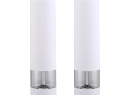 Electric Salt Pepper Grinder Set One Handed Operation Stainless Steel Spice Mill With Light Automatic Pepper Grinde for Kitchen