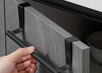 Stainless Steel Towel Rack Bathroom Punch-free Wall-mounted Rag Bar Rod Bath Towel Shelf Above Cabinet Storage Organizer