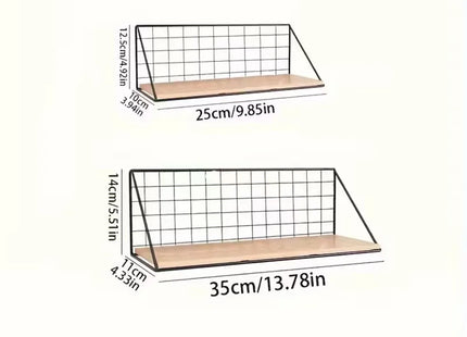 1PC Wooden Iron Wall Shelf Wall Mounted Storage Rack for Kitchen Bedroom Home Decor Bathroom Organizer Bathroom Accessories
