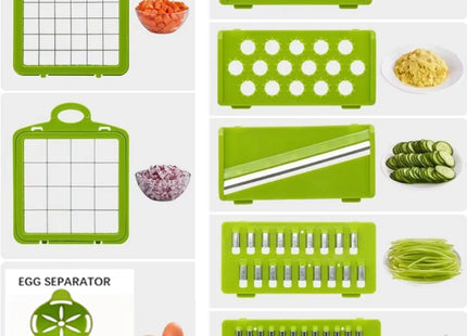 14Set Of Multifunctional Grater, Potato Shredded Vegetables, Dicing, Handy Gadget Slicer, Kitchen For Home, Lazy Shredding