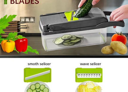 14Set Of Multifunctional Grater, Potato Shredded Vegetables, Dicing, Handy Gadget Slicer, Kitchen For Home, Lazy Shredding