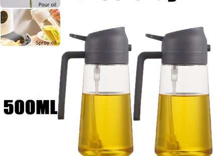 200/300/500ml Oil Spray Bottle BBQ Cooking Olive Oil Sprayer Plastic Baking Oil Spray Empty Bottle Vinegar Bottle Or  Oil brush