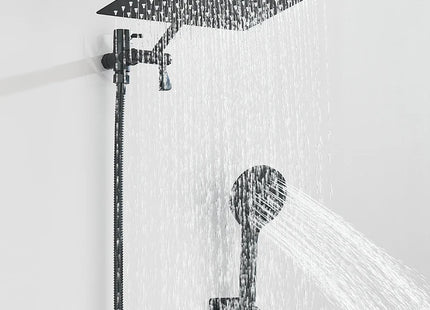 Concealed Shower Set Two-In-One Shower Set, Shower Long Hose, 8/10-inch high-pressure Rainfall Shower Head Rainfall Bath Shower