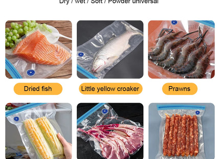 Air Vacuum Sealer Pump Automatic Food Sealing Pump USB Rechargeable Sealer Pump For Food Handheld Dry/wet Food Sealer Pump