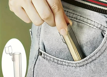 Kitchen, and Restaurant Supplies, Plastic Portable Toothpick Case - Clear Toothpick Holder for Outdoor Travel