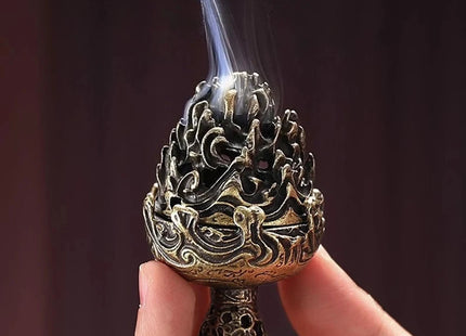 Boshan Incense Burner, Tabletop Ornament, Home Office Decor Collectible, Creative Portable Small Home Burner