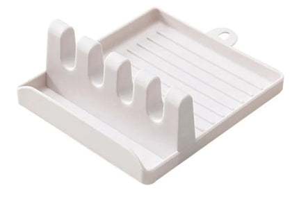 Kitchen Spoon Holders Fork Spatula Rack Shelf Organizer Plastic Chopsticks Holder Non-slip Spoons Pad
