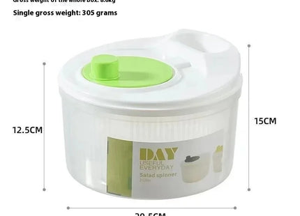 Multifunctional Household Manual Vegetable Dehydrator - Salad Spinner with Fruit, Lettuce Drain Basket  Home Gadget
