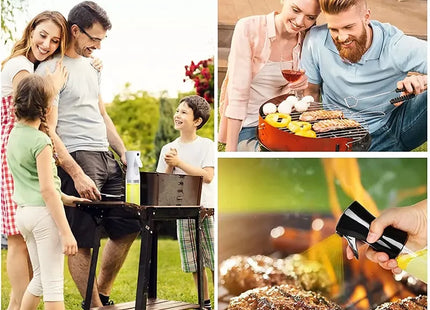 200/300/500ml Oil Spray Bottle BBQ Cooking Olive Oil Sprayer Plastic Baking Oil Spray Empty Bottle Vinegar Bottle Or  Oil brush